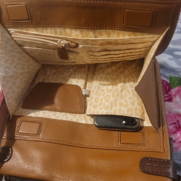 Brighton Brown Sadie Cross body Organizer F221313  10w X 9 tall - Picture 6 of 7